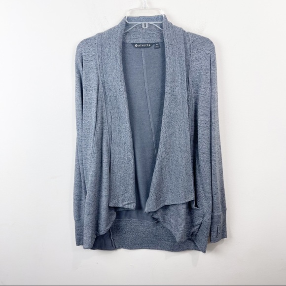 Athleta Pranayama Gray Wrap Cardigan Sz XS - Picture 3 of 10